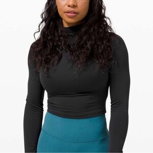 Lululemon All Alligned Mock Neck Longsleeve (cropped)